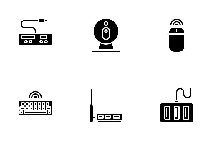 Computer Hardware Icon Pack 2259050 - Stunning Vintage Texture - Ultra HD