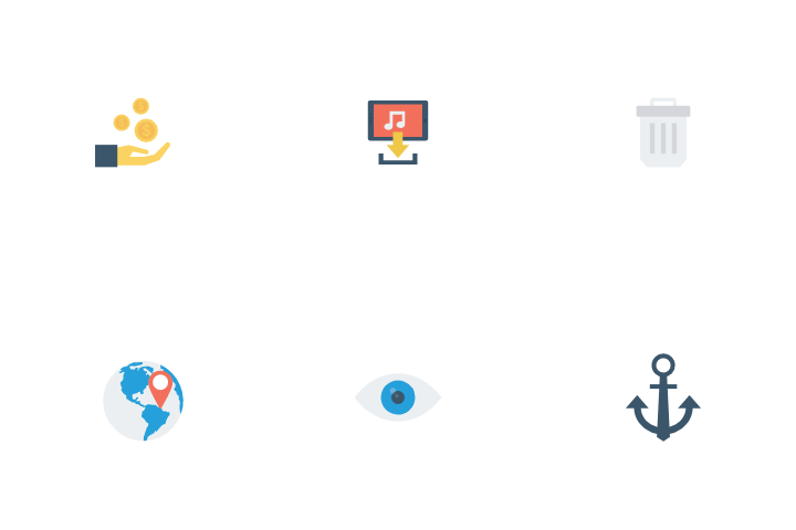 Icon Development Update July 2022 - High Resolution Gradient Arts for Desktop