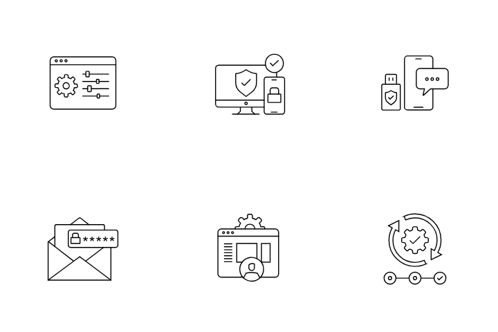 Multi Factor Authentication Icon Flat Isolated Vector 15017891 Vector - Full HD City Arts for Desktop