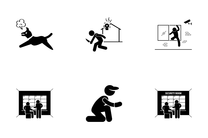 Security Presentation Icon Download In Flat Style - Nature Background Collection - Ultra HD Quality