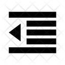 Decrease Indent Icon Download In Glyph Style - Perfect 8K Gradient Backgrounds | Free Download