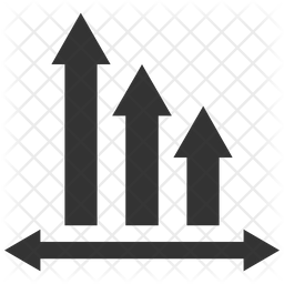 Decrease Chart Icon Download In Glyph Style - 4K Ocean Patterns for Desktop