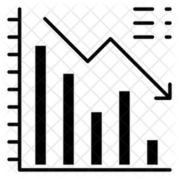 Decrease Chart Icon Download In Glyph Style - Best Landscape Arts in Ultra HD