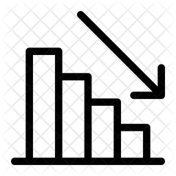 Decrease Graph Icon - Best Light Arts in Ultra HD