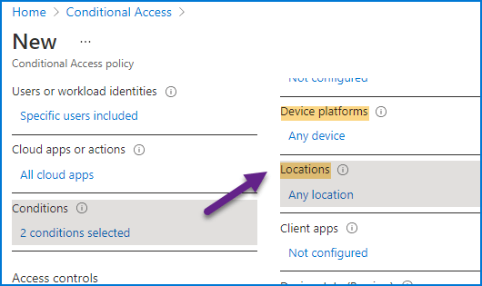 Setup azure conditional access + multi factor authentication mfa