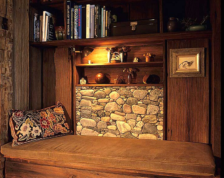 A River Stone Fireplace Rocks