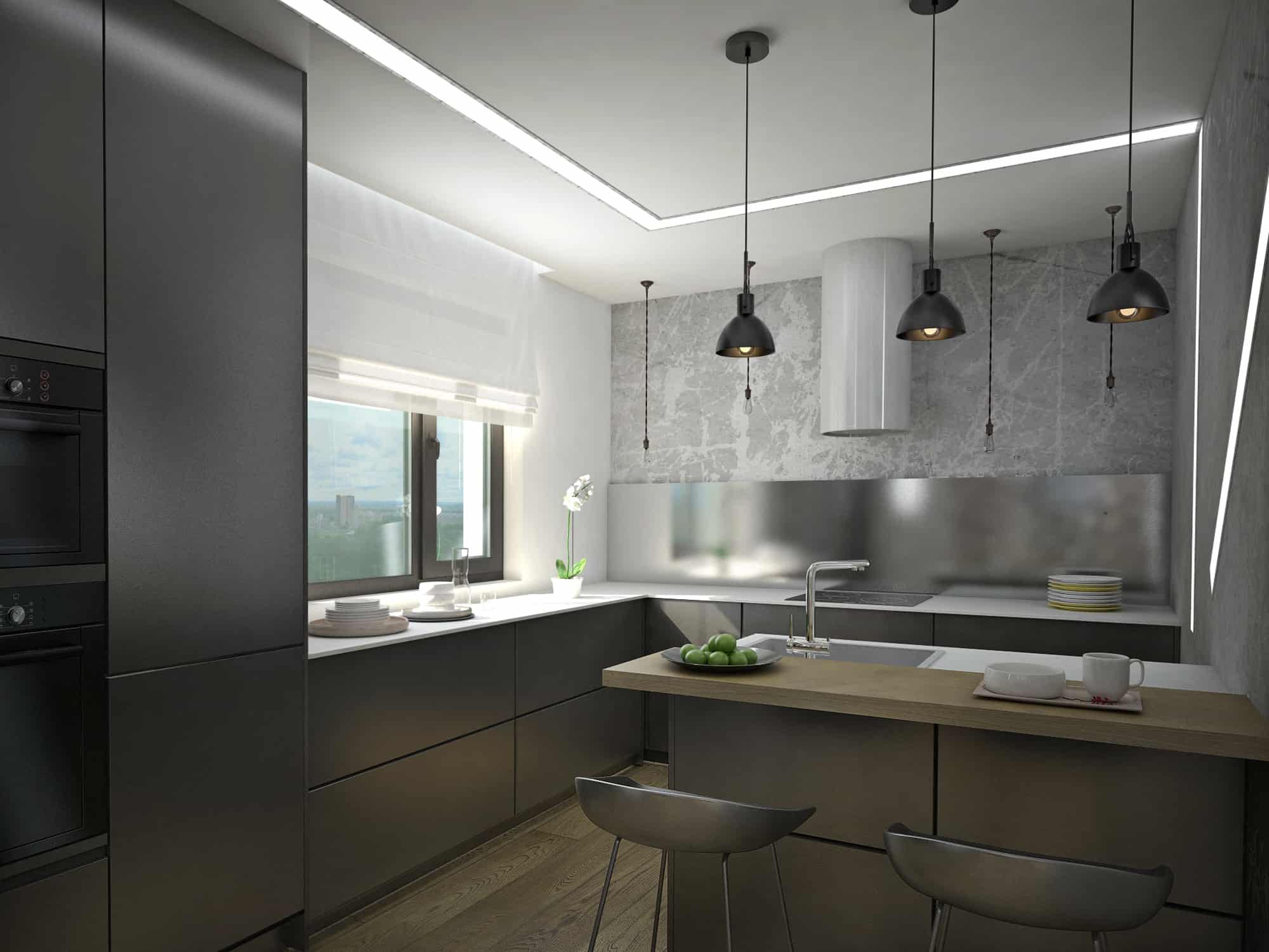 Bright Interior Interior Designio - Download Ultra HD Geometric Illustration | 8K