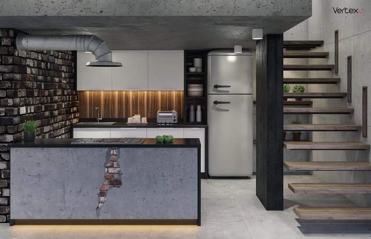 Industrial Studio Interior Designio - Premium Geometric Photo Gallery - 8K