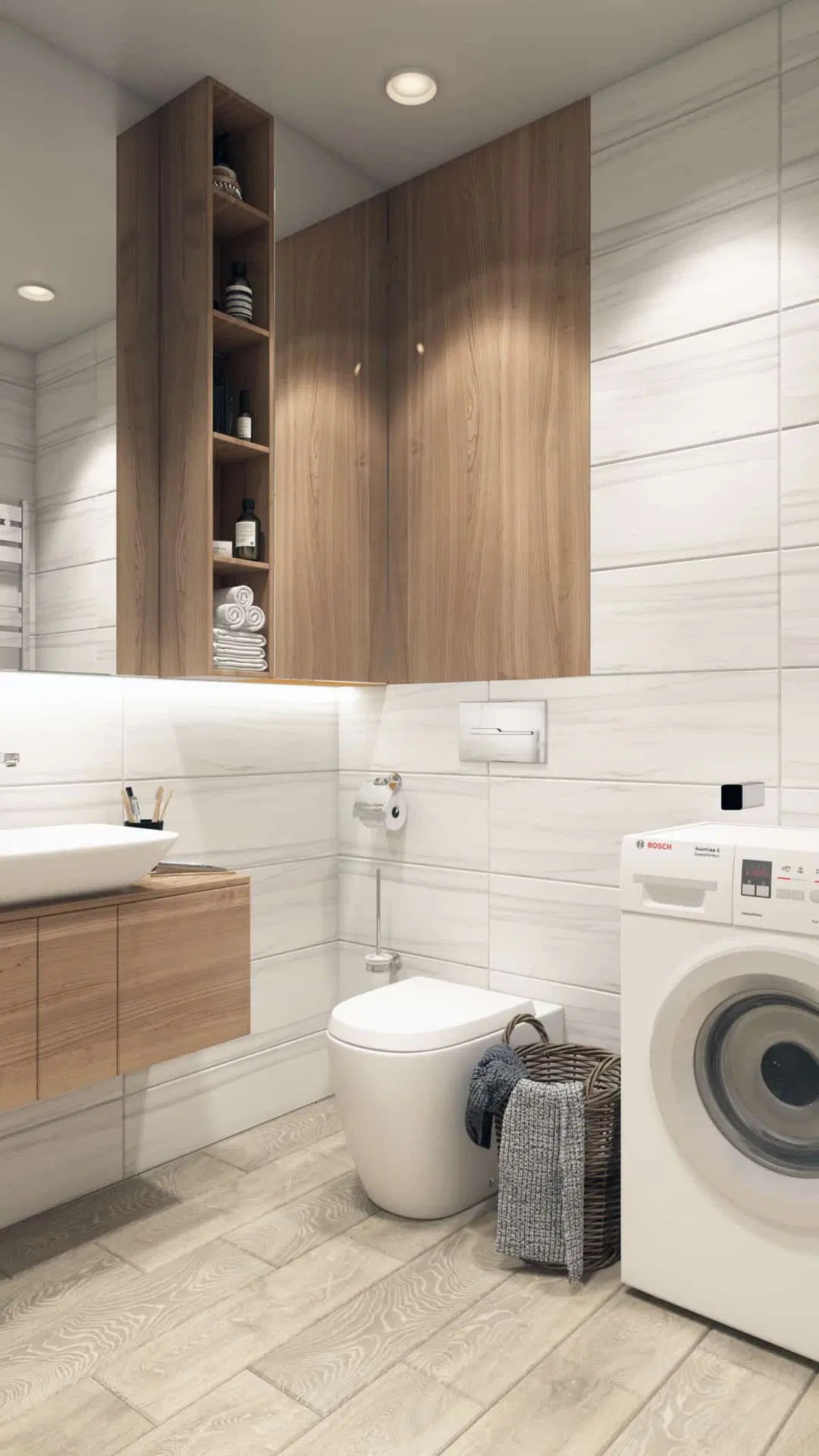 Bright Bathroom Interior Designio - Desktop Gradient Wallpapers for Desktop