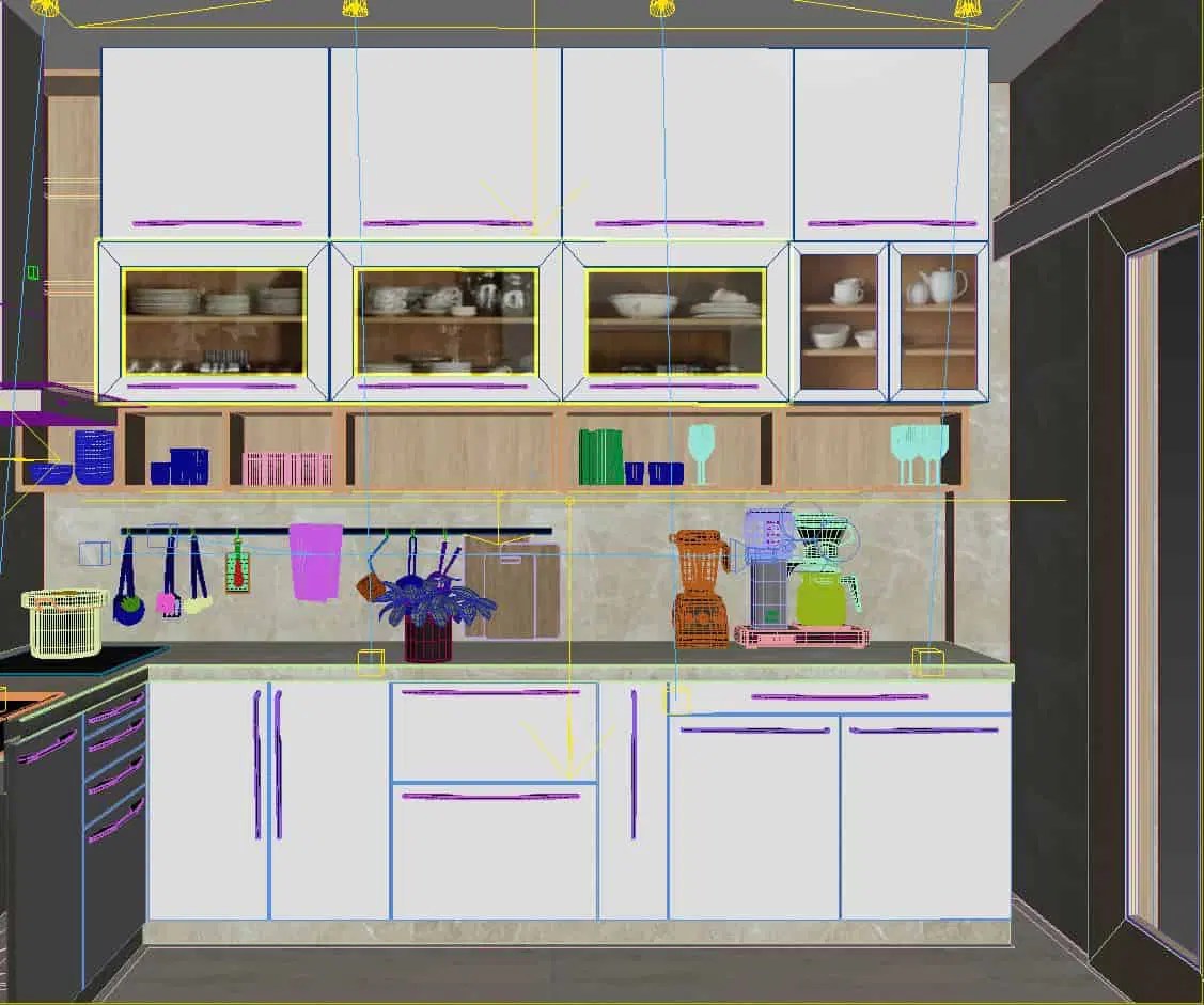 Modern Modular Kitchen Interior Designio - Premium Colorful Background Gallery - Ultra HD