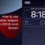 How To Use Weather Widgets On IOS 16 Lock Screen | IThinkDifferent