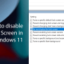 How To Disable Lock Screen In Windows 11 | IThinkDifferent