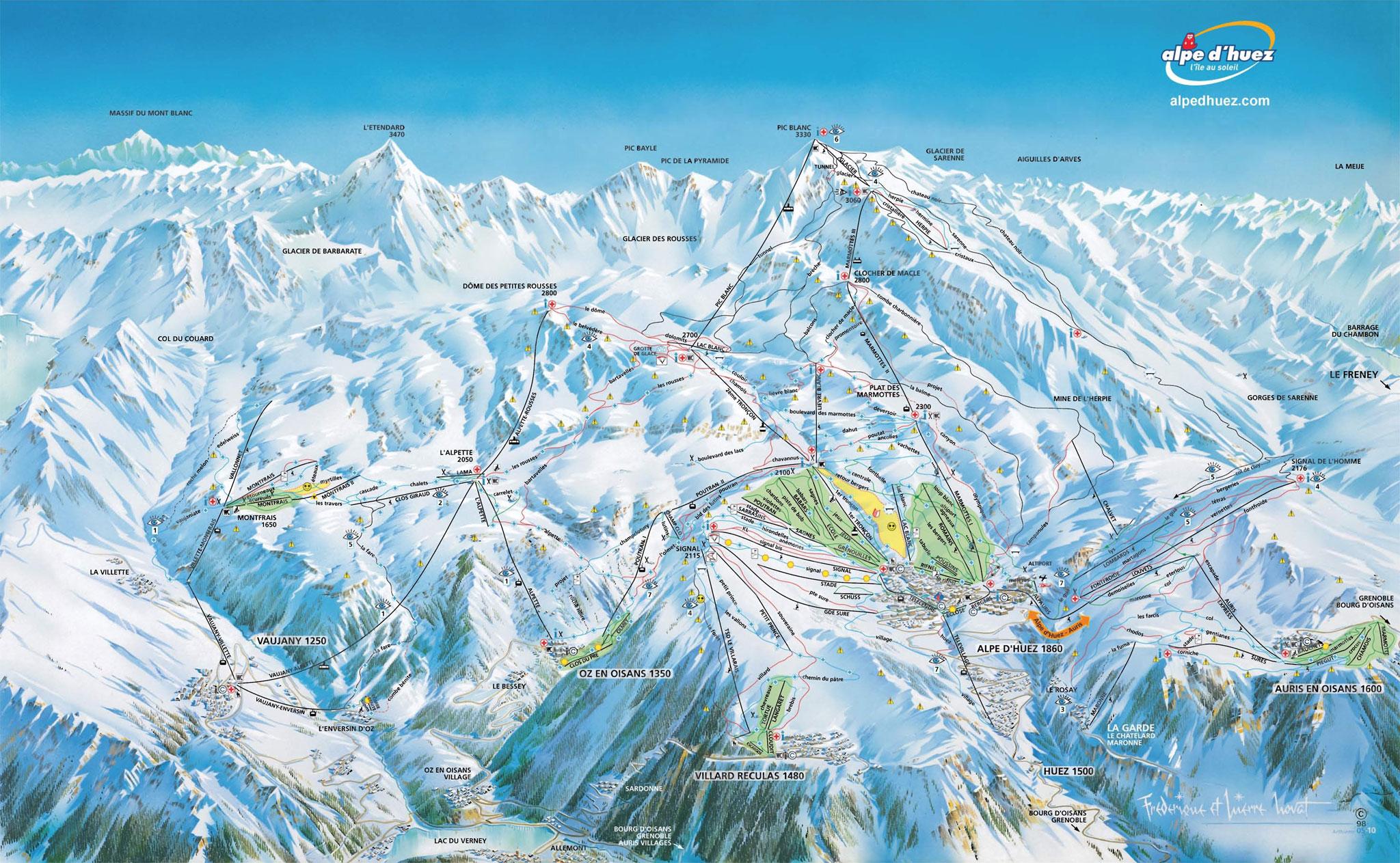 European Best 2017 Best Ski Resorts Alpe D Huez Ranking Alpe D Huez Piste Map 