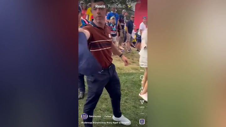 Moment McIlroy has USA fan thrown out of Ryder Cup for homophobic slur | Sport