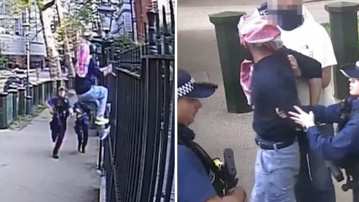 Moment armed failed asylum seeker tries to break into Israeli embassy | News