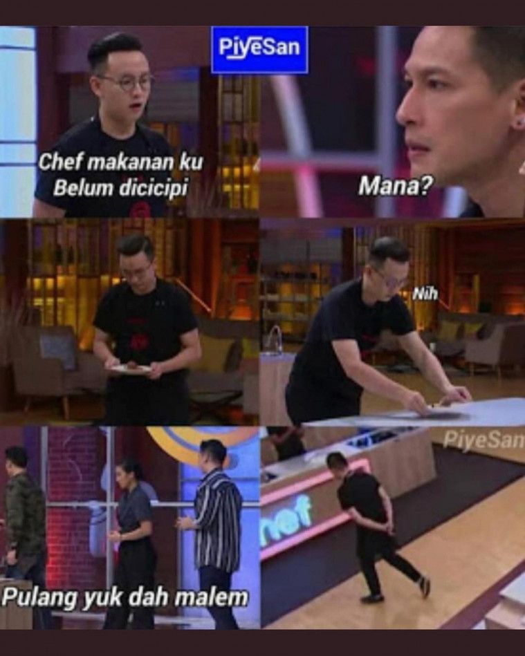 Hal ini disebabkan oleh ketegangan yang terjadi di dapur masterchef dibumbui . 15 Meme Komentar Juri Masterchef Indonesia Ini Bikin Ngakak