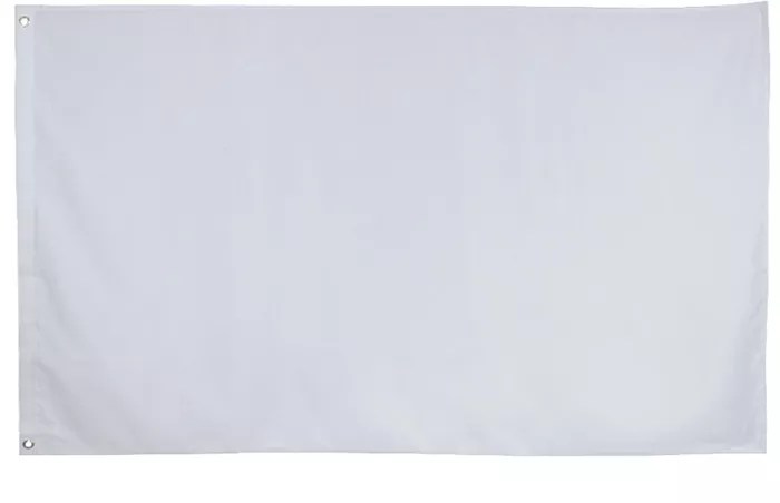 Detail bendera polos putih koleksi nomer 15