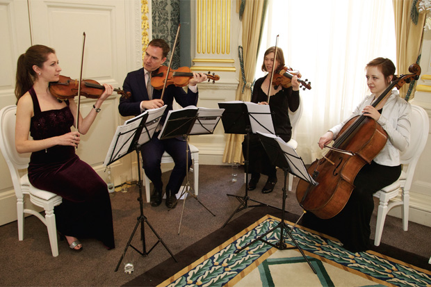 our wedding string quartet in claridges on string quartet wedding prices
