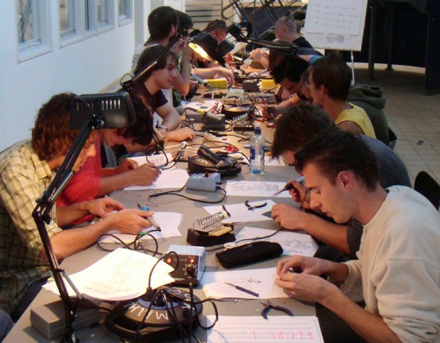 Arduino assembly workshop at Malmo University in Sweden.