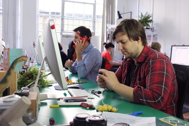 Hard at work in the Sugru office