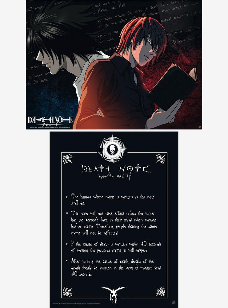 Death Note Poster Set Boxlunch - Sunset Texture Collection - Desktop Quality