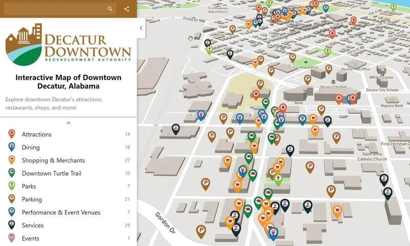 Map Builder To Create Custom Interactive Map With Ease Mapme Interactive Map Of Downtown Decatur Alabama Map Made With Mapme 800x480 1 