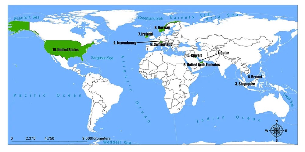 Also i have a better time on the quiz without the map somehow. Richest Countries In The World In 2022 Mappr