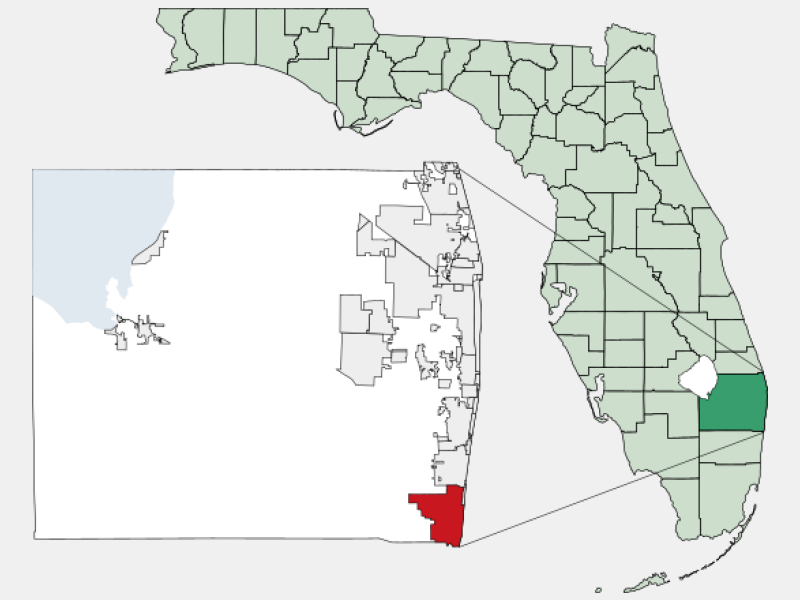 Boca Raton FL Geographic Facts Maps MapSof Net Boca Raton Locator Map Image 140371 