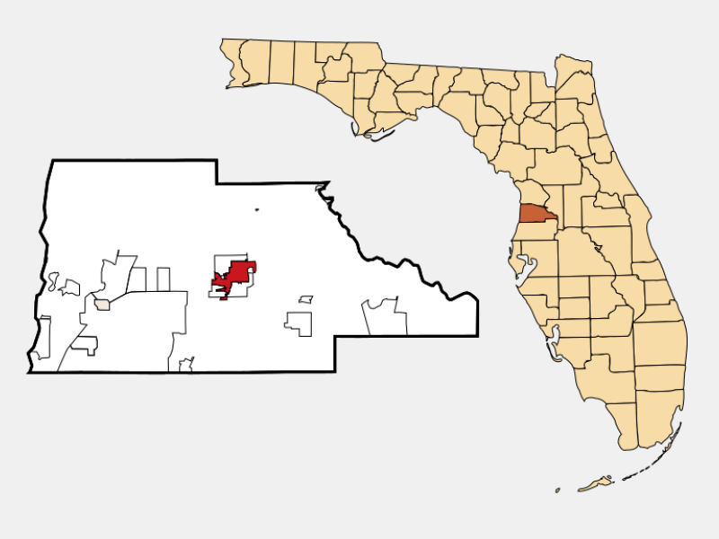 Brooksville FL Geographic Facts Maps MapSof Net Brooksville Locator Map Image 155492 