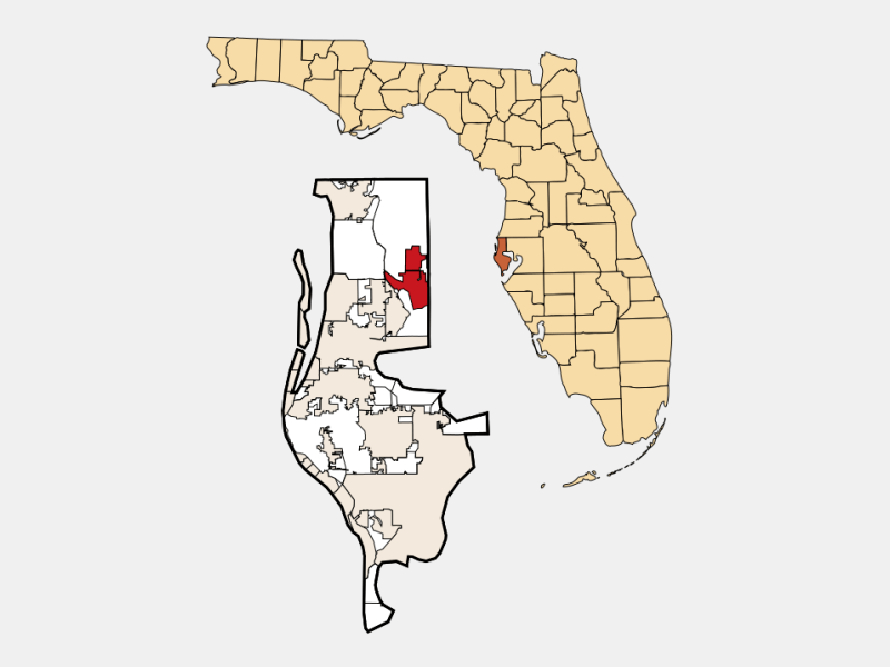 Oldsmar FL Geographic Facts Maps MapSof Net Oldsmar Locator Map Image 149159 