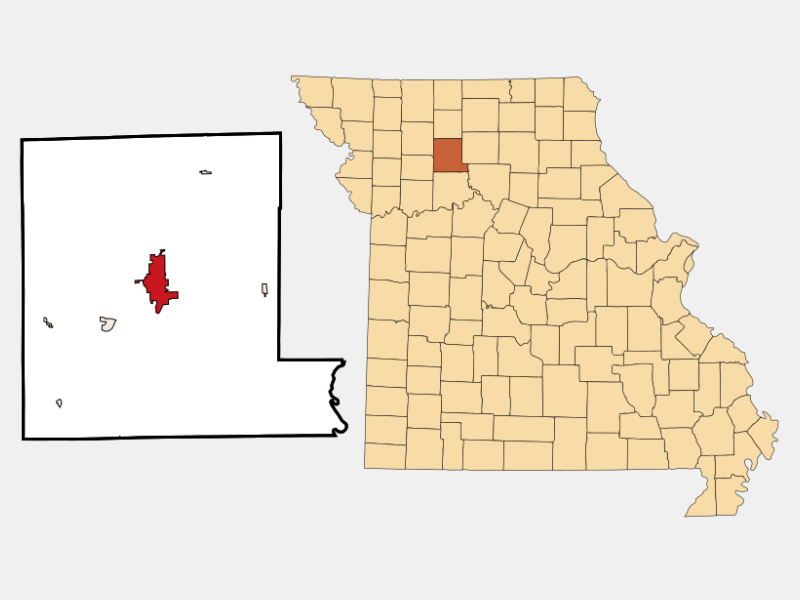 Chillicothe MO Geographic Facts Maps MapSof Net Chillicothe Mo Locator Map Image 283217 
