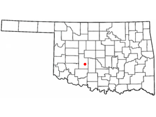 Anadarko OK Geographic Facts Maps MapSof Net Anadarko Locator Map Image 157127 