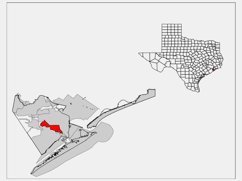La Marque TX Geographic Facts Maps MapSof Net La Marque Locator Map Image 149834 