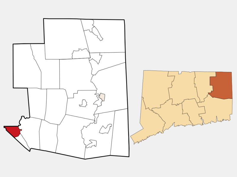Willimantic CT Geographic Facts Maps MapSof Net Willimantic Locator Map Image 148419 