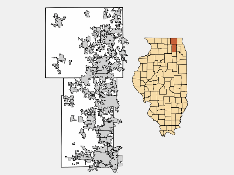 Algonquin IL Geographic Facts Maps MapSof Net Algonquin Locator Map Image 282751 