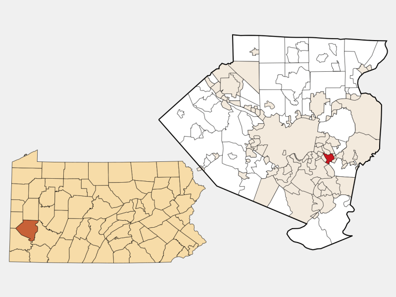 North Braddock PA Geographic Facts Maps MapSof Net North Braddock Locator Map Image 157934 