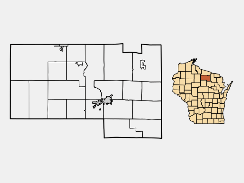 Rhinelander WI Geographic Facts Maps MapSof Net Rhinelander Locator Map Image 155115 