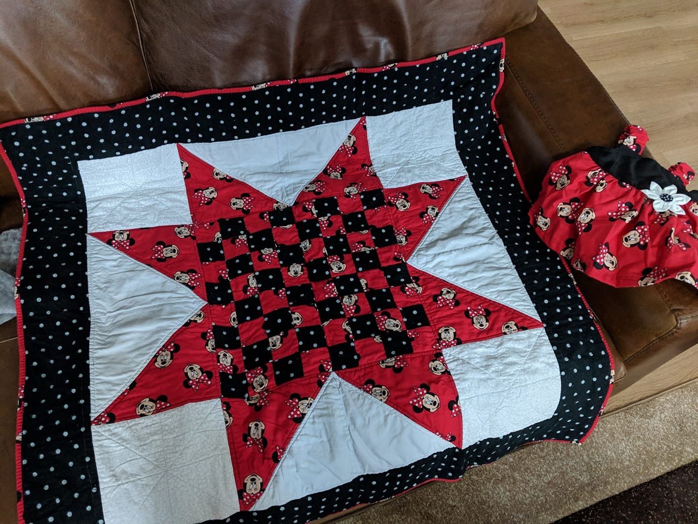 Minnie Mouse Baby Quilt