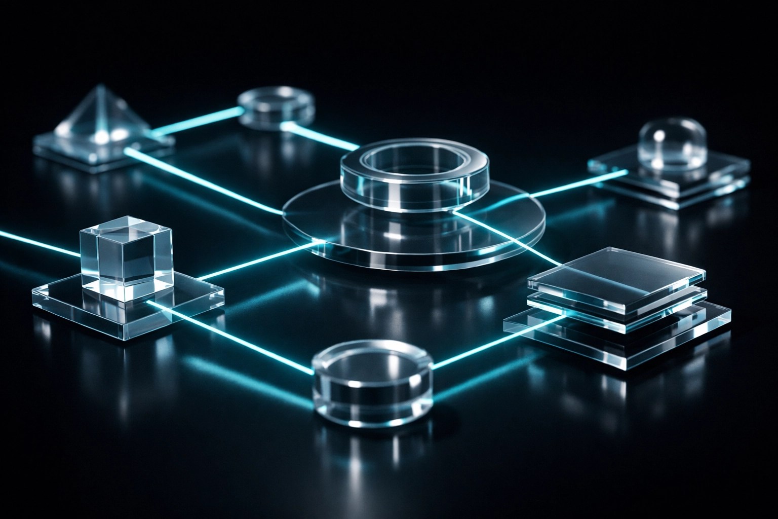 Abstract digital map representing a scalable high-throughput design workflow for agencies.
