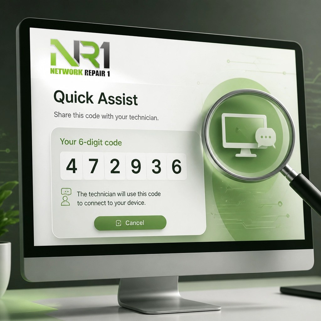 Quick Assist diagnostic prompt