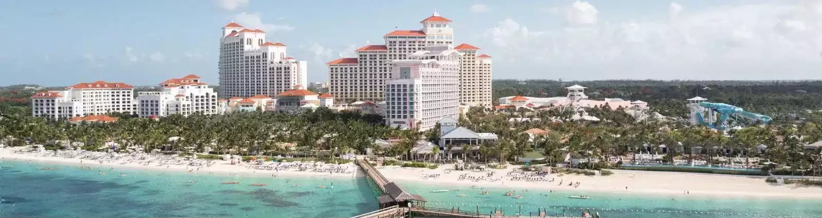 Aerial view of Baha Mar resort in Nassau, Bahamas