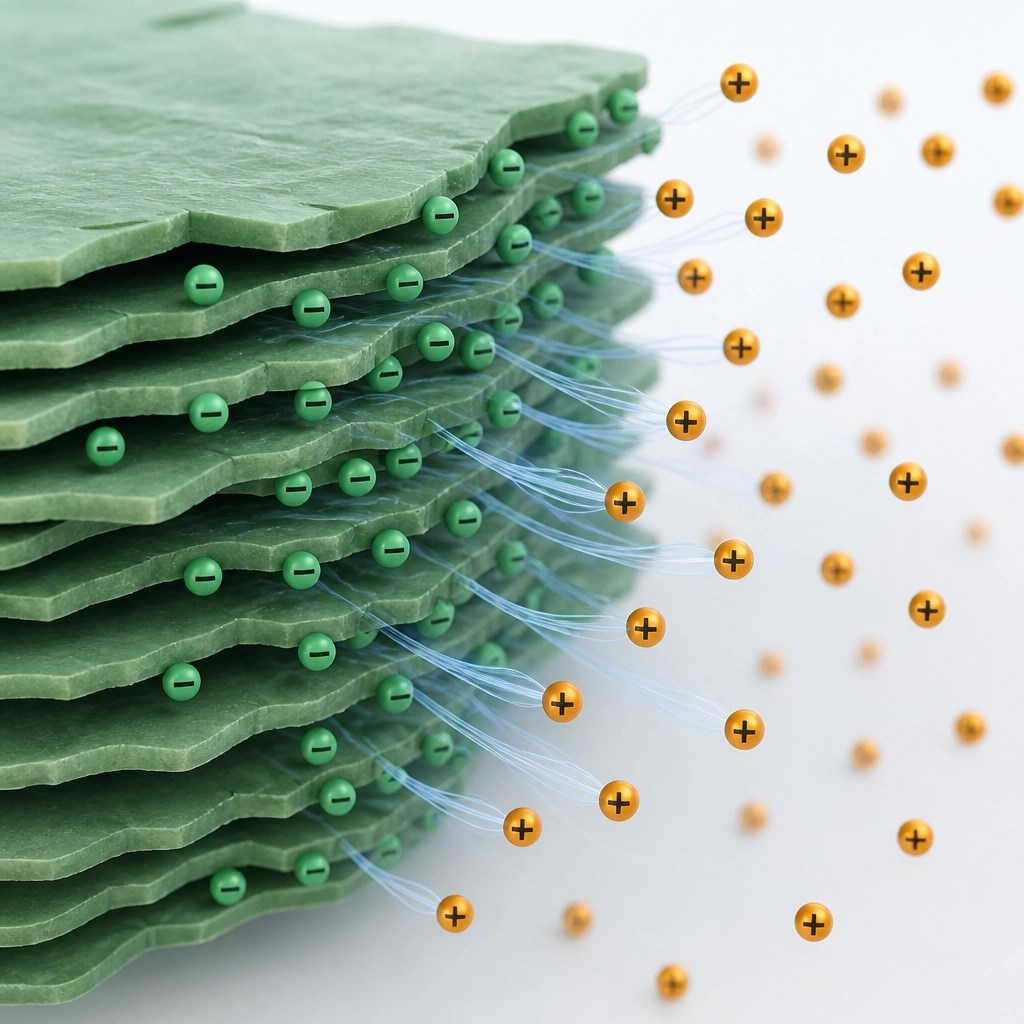 Scientific visualization of clay adsorption