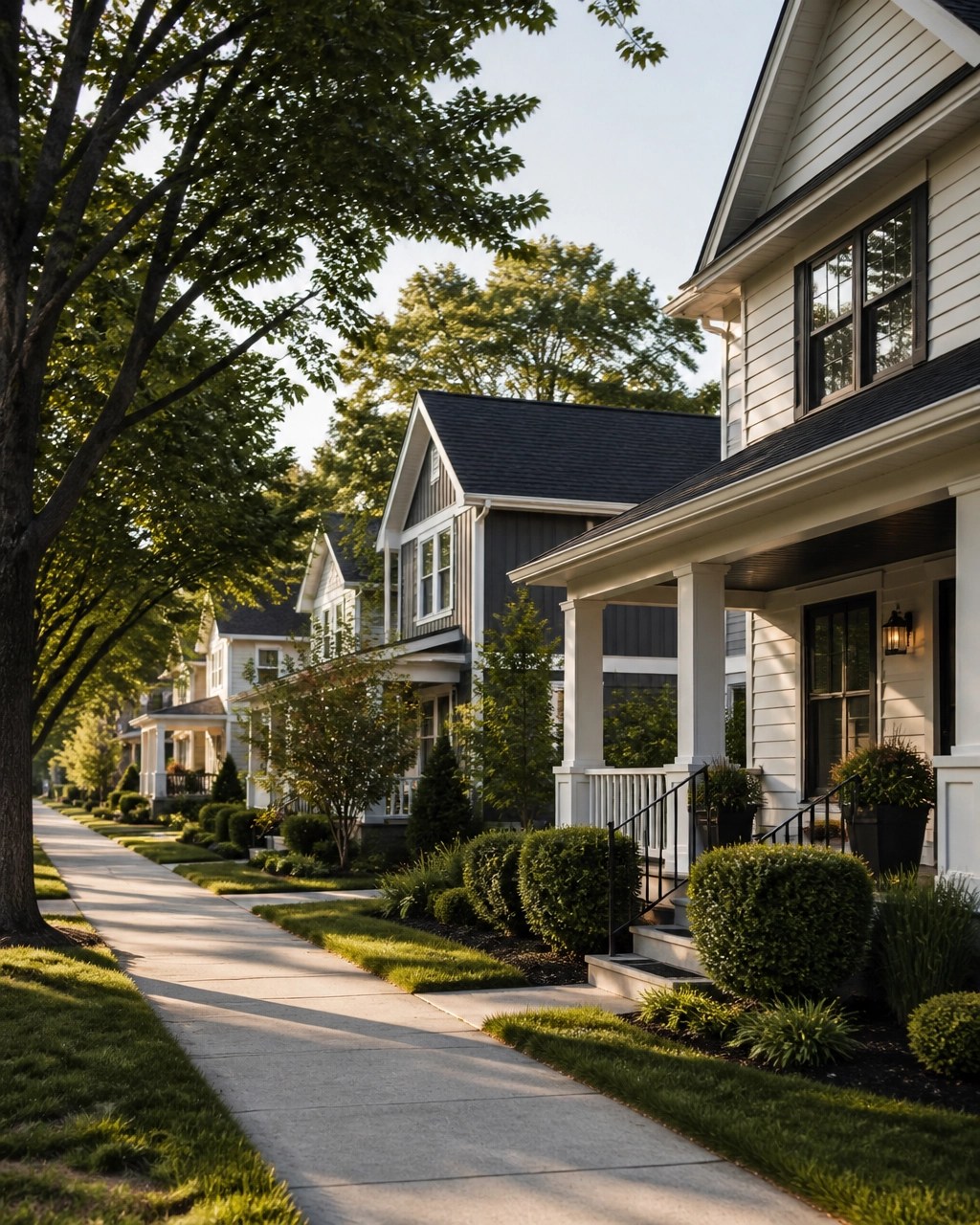 Well-kept Miamisburg, Ohio residential neighborhood