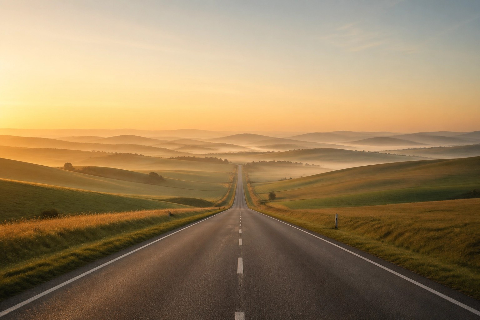 A long, empty rural road representing the distance barriers to healthcare in remote areas.