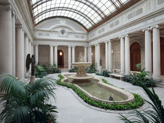 Architectural interior view of classic New York detailing