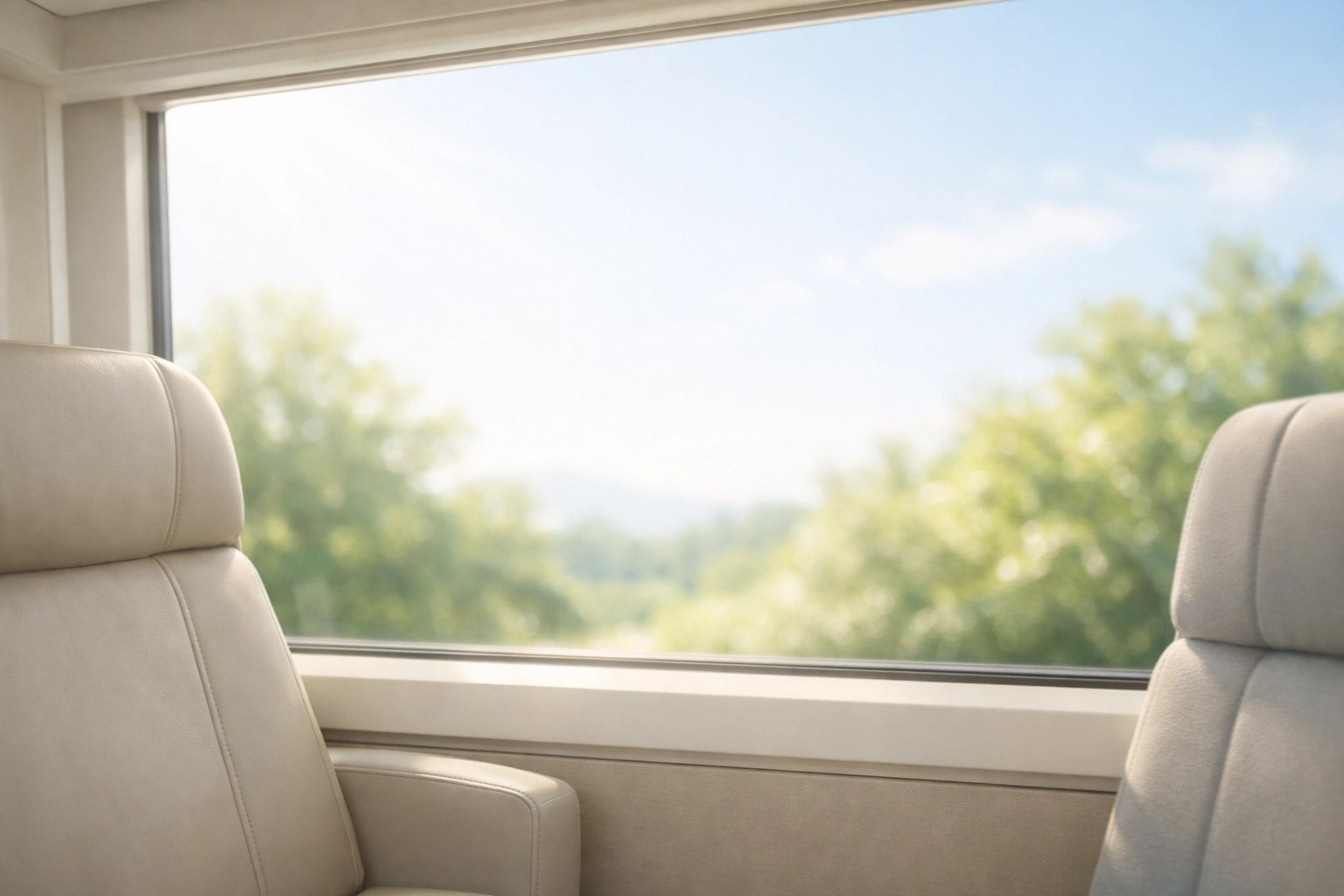 Comfortable and clean interior of a medical transportation vehicle offering a peaceful ride to a healthcare appointment.