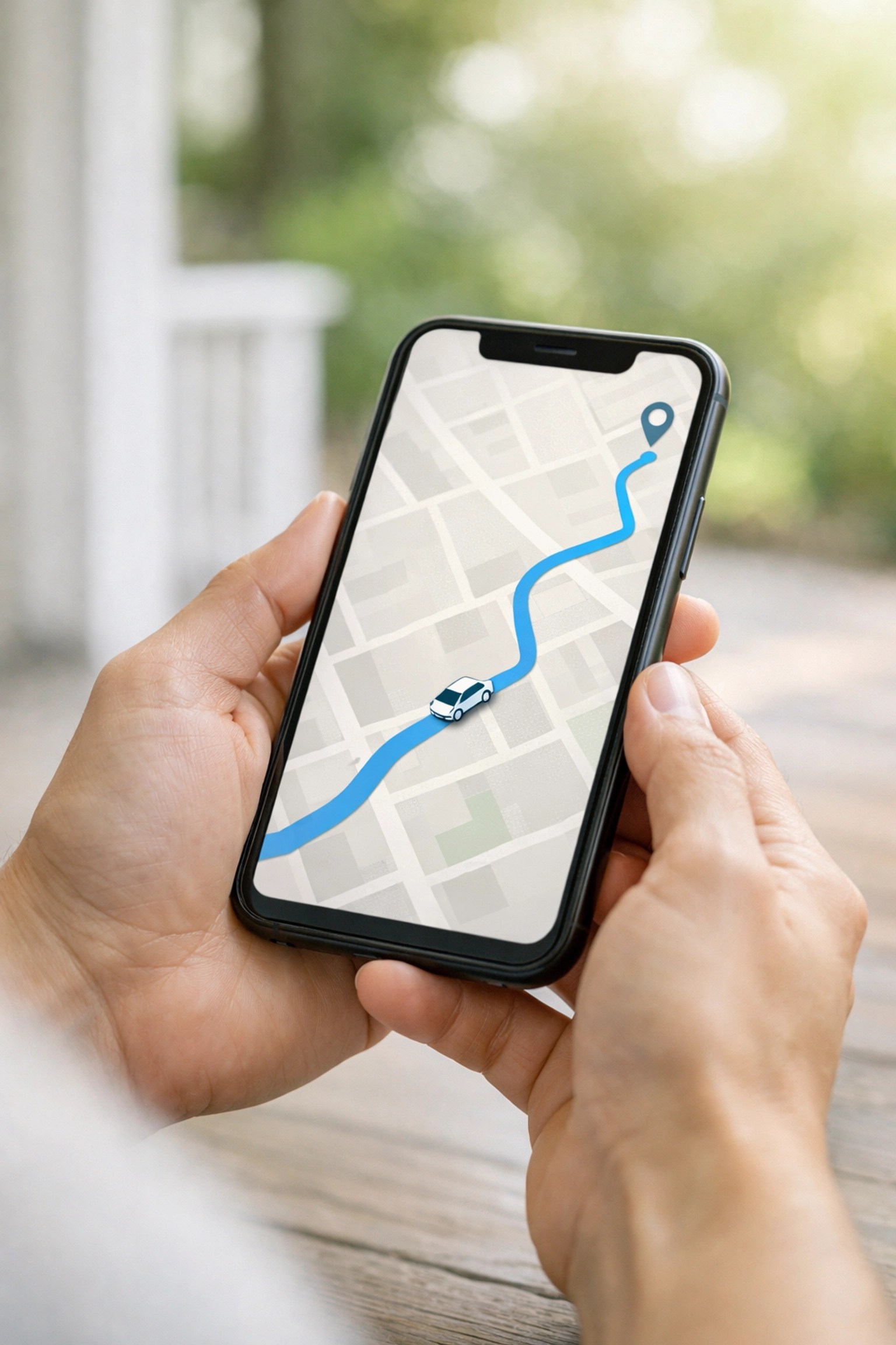 Real-time medical ride tracking on a smartphone providing peace of mind and NEMT visibility.