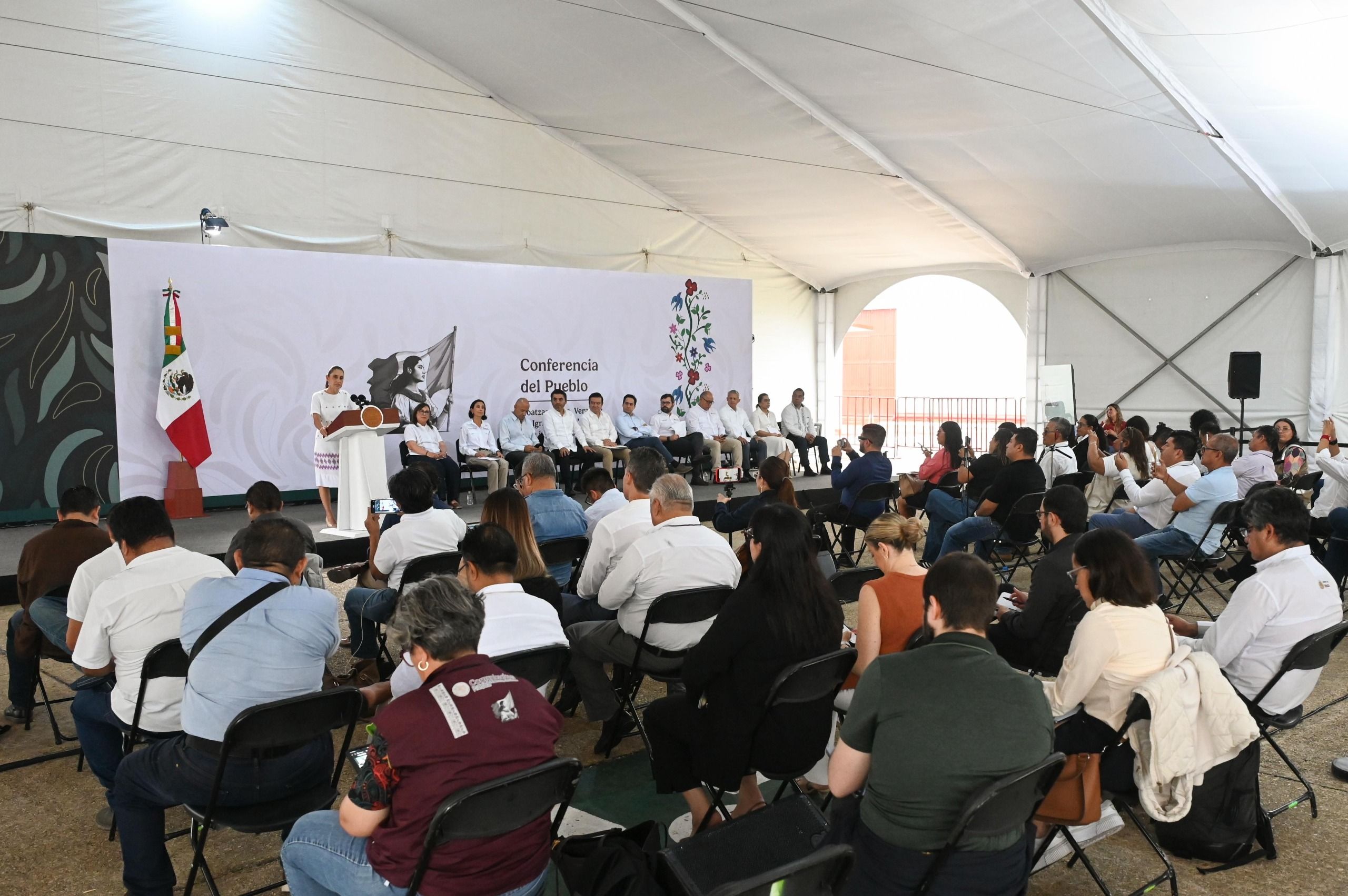 Imagen de la sección Suave Patria presentada durante la conferencia matutina.