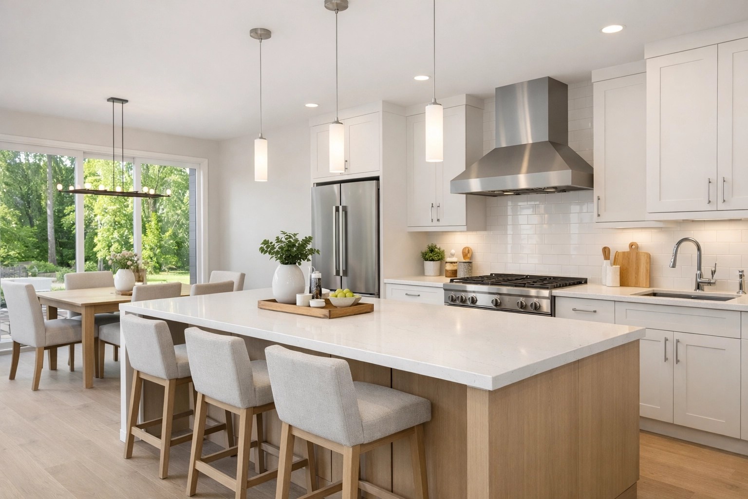 Modern kitchen interior of a high-value Greene County investment property near Xenia Ohio.