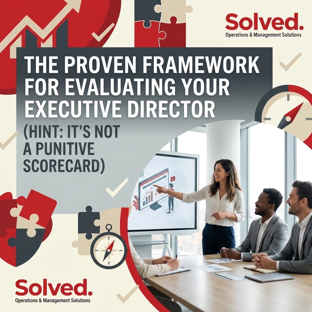 The Proven Framework for Evaluating Your Executive Director (Hint: It’s Not a Punitive Scorecard)